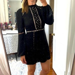 Express mini with nude lace detail